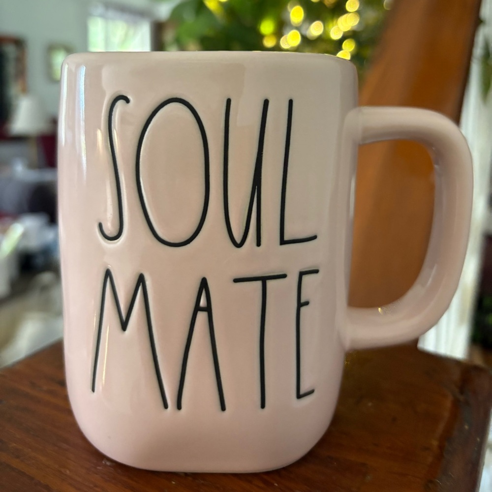NWOT Rae Dunn Pink Soul Mate Mug 20 Oz